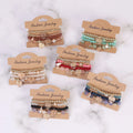 Vintage Boho Crystal Bead Love Heart Jewelry  Tree of Life Water Drop Pendant Elastic Bracelet Wholesale