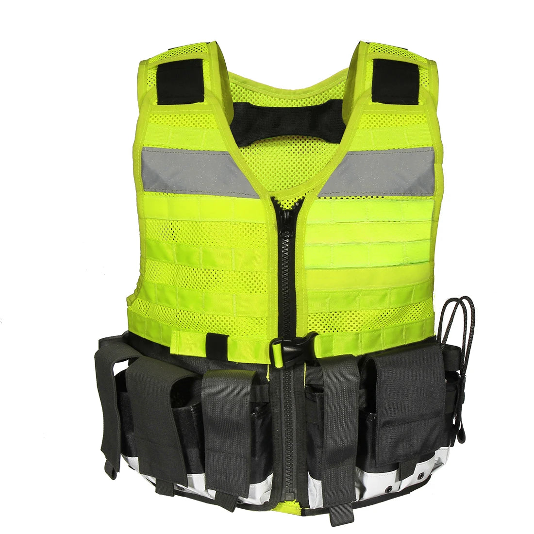 YAKEDA Custom Logo Detachable Utility Safe Mesh Reflective Personal Protective Tactical Vest