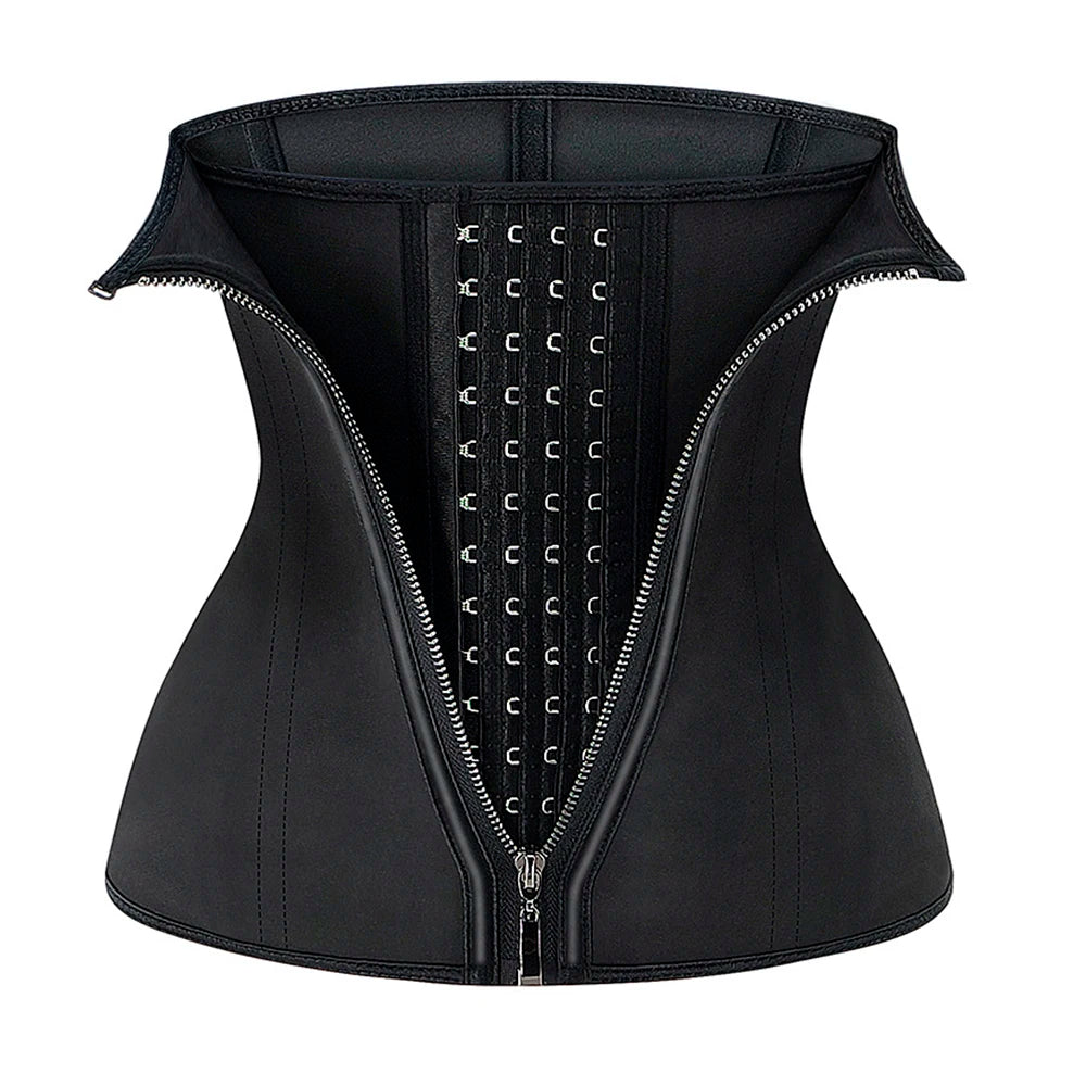 Custom Logo Women's Two-Piece Underbust Waist Cincher Plus Size Colombian Latex Body Shapewear with 4 Hooks Unbranded