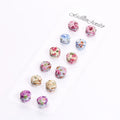 Flower Magnetic Hijab Safty Pin Scarf With Backing Card Hijab Small Pin Magnetic for Scarf Clip Wholesale