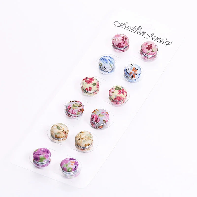Flower Magnetic Hijab Safty Pin Scarf With Backing Card Hijab Small Pin Magnetic for Scarf Clip Wholesale