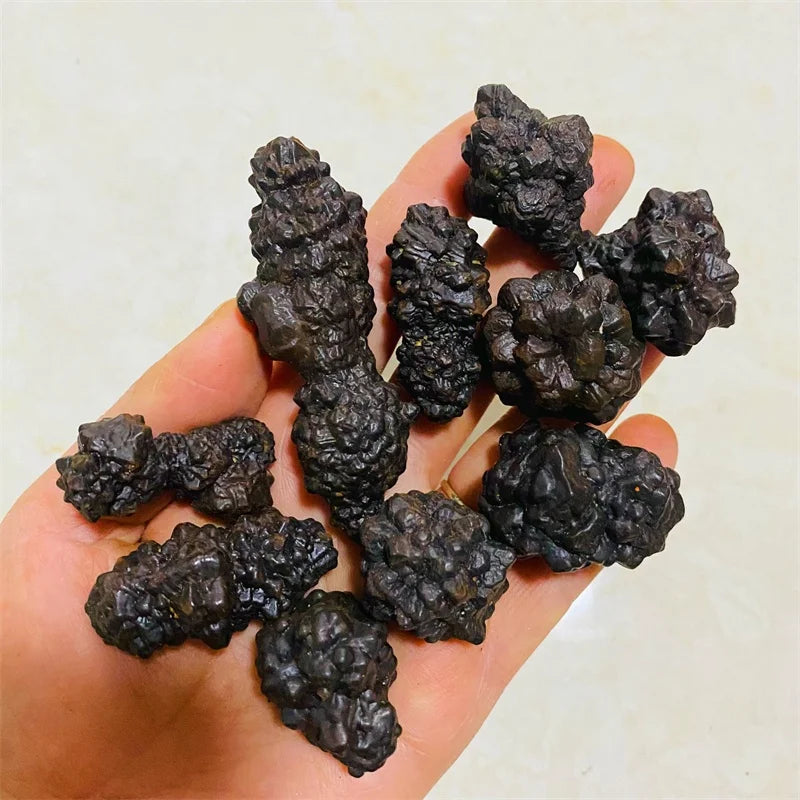 Wholesale Natural Crystals Healing Stones Black Rough Mineral Carbonado Prophecy Stone