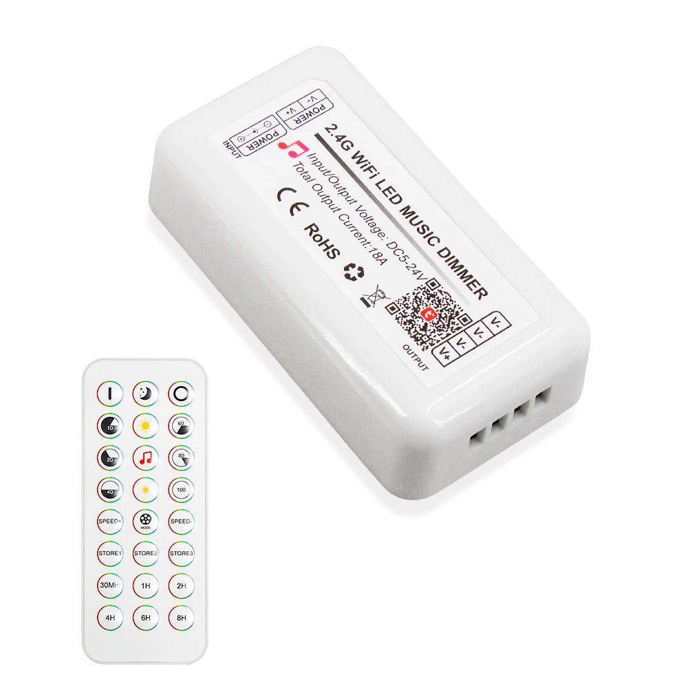 The New Listing  Tuya WIFI RF 24 Keys Dimmer Timing Function DIY Mode  Brightness Adjustment