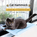 Cat Hammock Suction Cup Window Hanging Basket Bed Swing with 4 Strong Suction Cups Oxford Fabric Solid Pattern 54x30cm