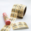 MOQ 500 Free Sample 100pcs Glossy Waterproof PVC Adhesive Sticker Print Logo Design Packaging Labels for Shampoo Cosmetic