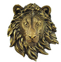 2023 Customized Polyresin Lion Head Wall Black Wall PlaqueResin Bear Head Wall Tiger Hanging Decor
