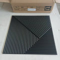 Matt Black 3D PVC Wall Panel /Sticker for Wall Decoration Waterproof Paintable 3D PVC Wall Panels Laminas De Pvc Para Paredes