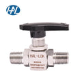 HAL-LOK YQBM 316 Stainless Steel Manual Ball Valve High Pressure Male Thread Straight Through Style for Gas Application