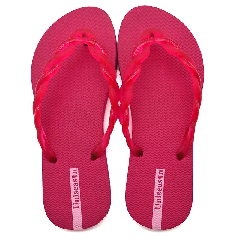 Lightweight PVC Strap and PE Outsole Flip Flop Anti-Slip Outdoor Slippers for Summer Spring Autumn Seasons