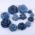 Hot Sale 5.5cm DIY Polyester Fabric Flower Shape Handmade Decorative Flower Japan Korean Style Four Seasons Model DIY2001-5.5cm