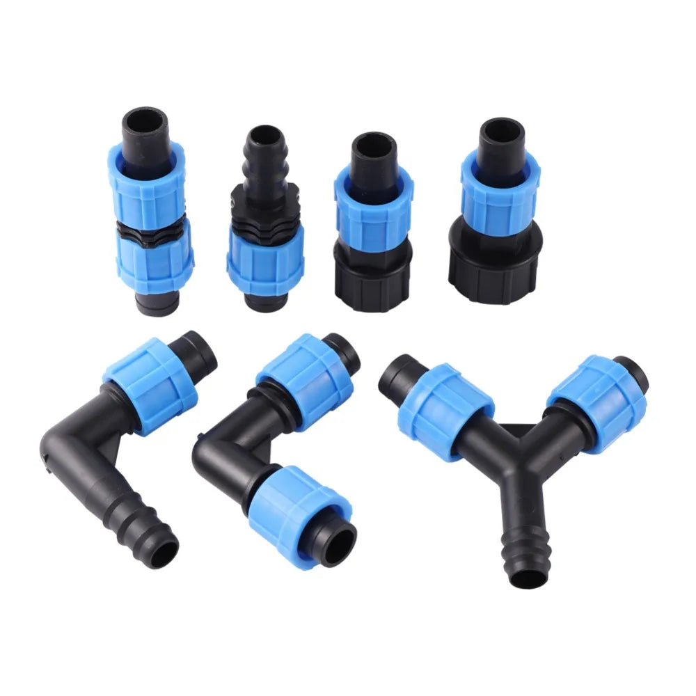 Drip Irrigation Connectors Plastic Drip Tape Fitting Irrigation Valve Fitting Coupling for Farm Irrigation System