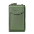 2020 Hot Selling Korean Style Female Large Capacity RFID Female Mobile Phone Wallet Short Zipper Card Buckle Bag