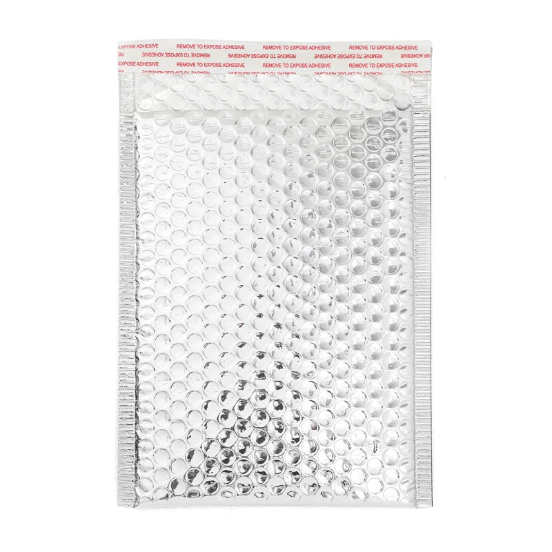 Factory Direct Wholesale Stock Sliver Bubble Mailer Bubble Packaging Customization Package Jewelry Mylar Bag