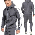 Wholesale Men Valour Breathable Lightweight Washed Two Piece Tracksuit Custom Sports Wear Nylon/Cotton Training Jogging Set