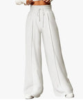 Women's High Waisted Drawstring Waist Wide Leg Sweatpants With Pockets Casual Loose Yoga Pants