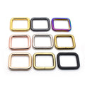 13-50mm Plated Iron Rectangle Buckles Belt Strap Connector Clips Handbag Hardware Accessories Backpack Square Ring