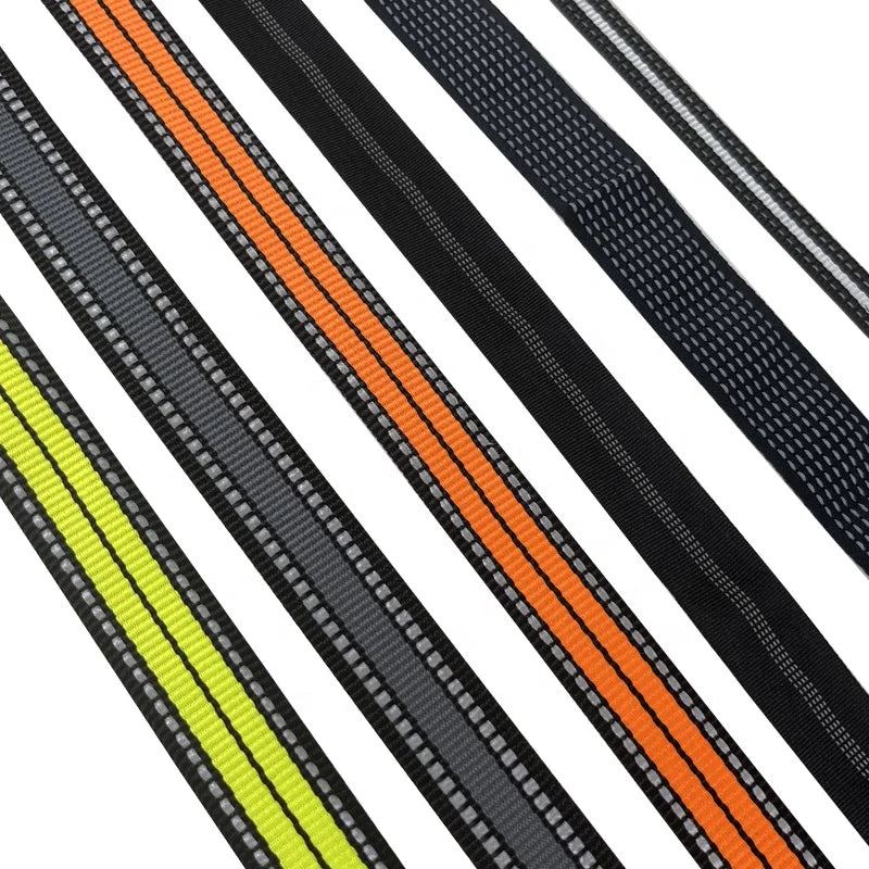 Factory Outlet High Visibility Reflective Webbing Silver Reflective Material Reflective Ribbon for Safety Clothing