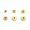 Color Protective DIY Handmade Bracelet Necklace Spacer Beads Smooth 3-9mm Stainless Pvd Gold Plating Jewelry Findings Components