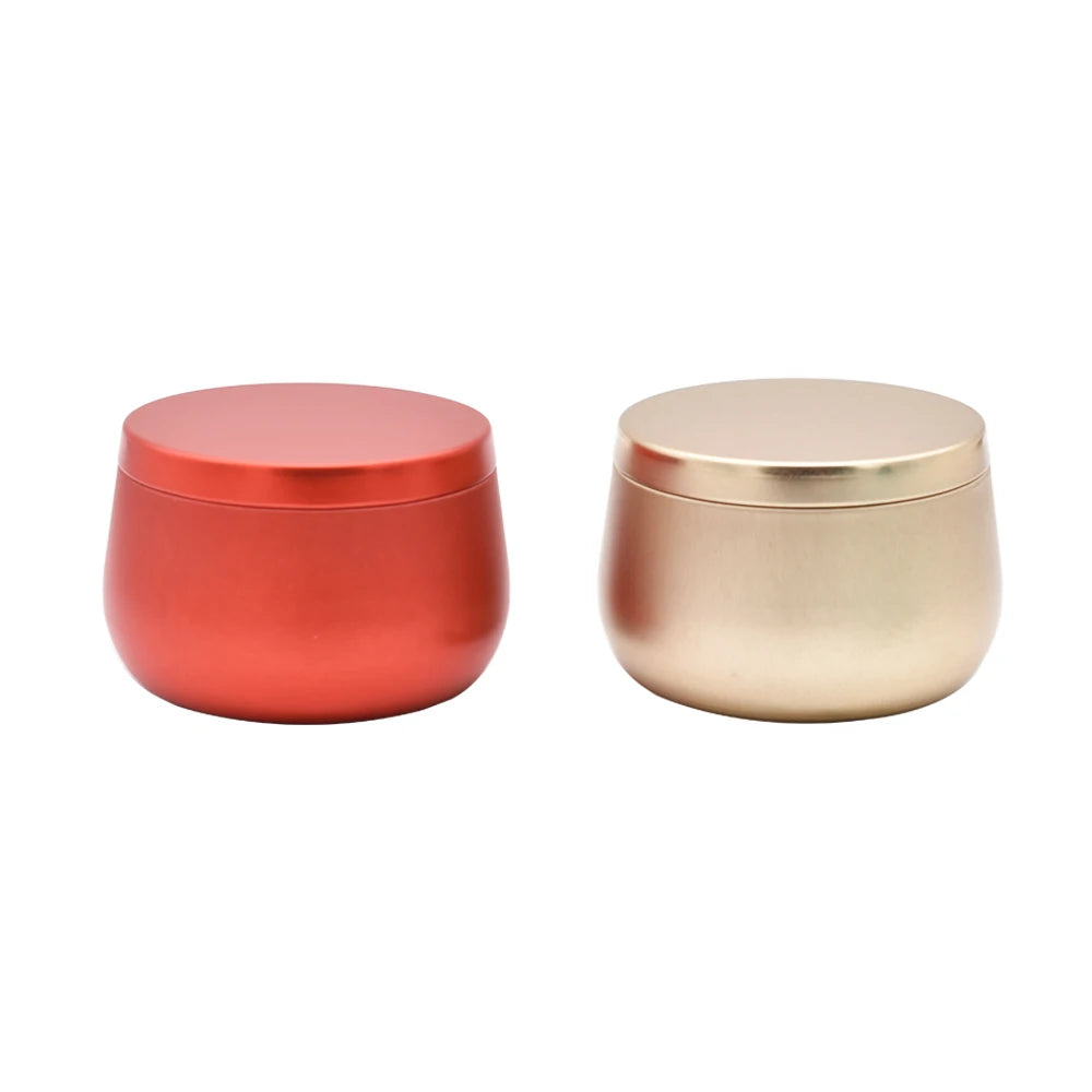 In Stock Round Candle Metal Tin Containers Manufacturer