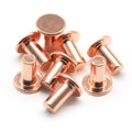 Factory Wholesale Custom Red Copper Countersunk Flat Head Solid Copper Rivet