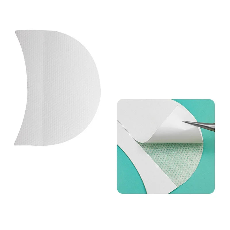 Sticker Spacer Half Round Isolation Sticker Removal Cotton Eye Shadow Sticker Eyelash Removal Non-woven.