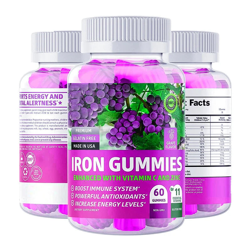 Vegan Sugar Free Natural Cherry Flavor Multivitamin With Iron Supplements Sublingual Vitamins Iron Fast Dissolve Tablets
