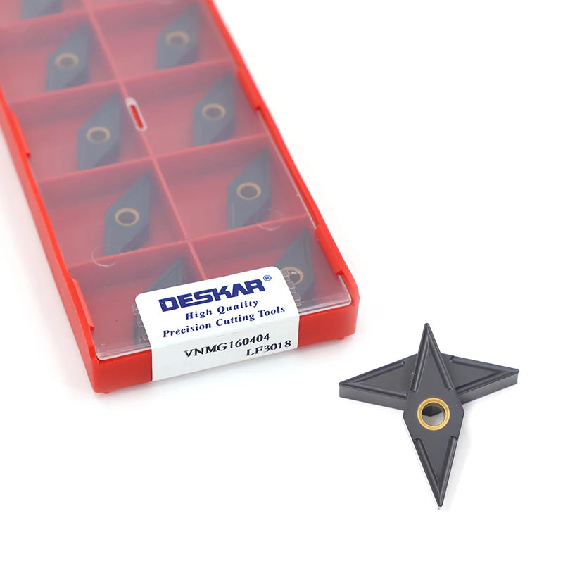 DESKAR VNMG VNMG160404 VNMG160408 LF3018 External Turning Tool Carbide Insert CNC Machine Tool Metal Turning Tool VNMG Insert