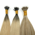 Double Drawn Russian High Grade Nano Ring 100% Virgin Remy Human Hair Extension Full Cuticles Aligned No Shedding Perm Hair