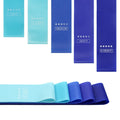 Gym Fitness Custom Printed Stretching Home Exercise Non Slip Adjustable Latex Loop Elastic Resistance Bands With Logo