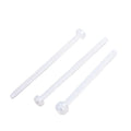 Insulated White Black Slotted Plastic Screw Long Threads Round Cross Pan  Head Nylon Screws