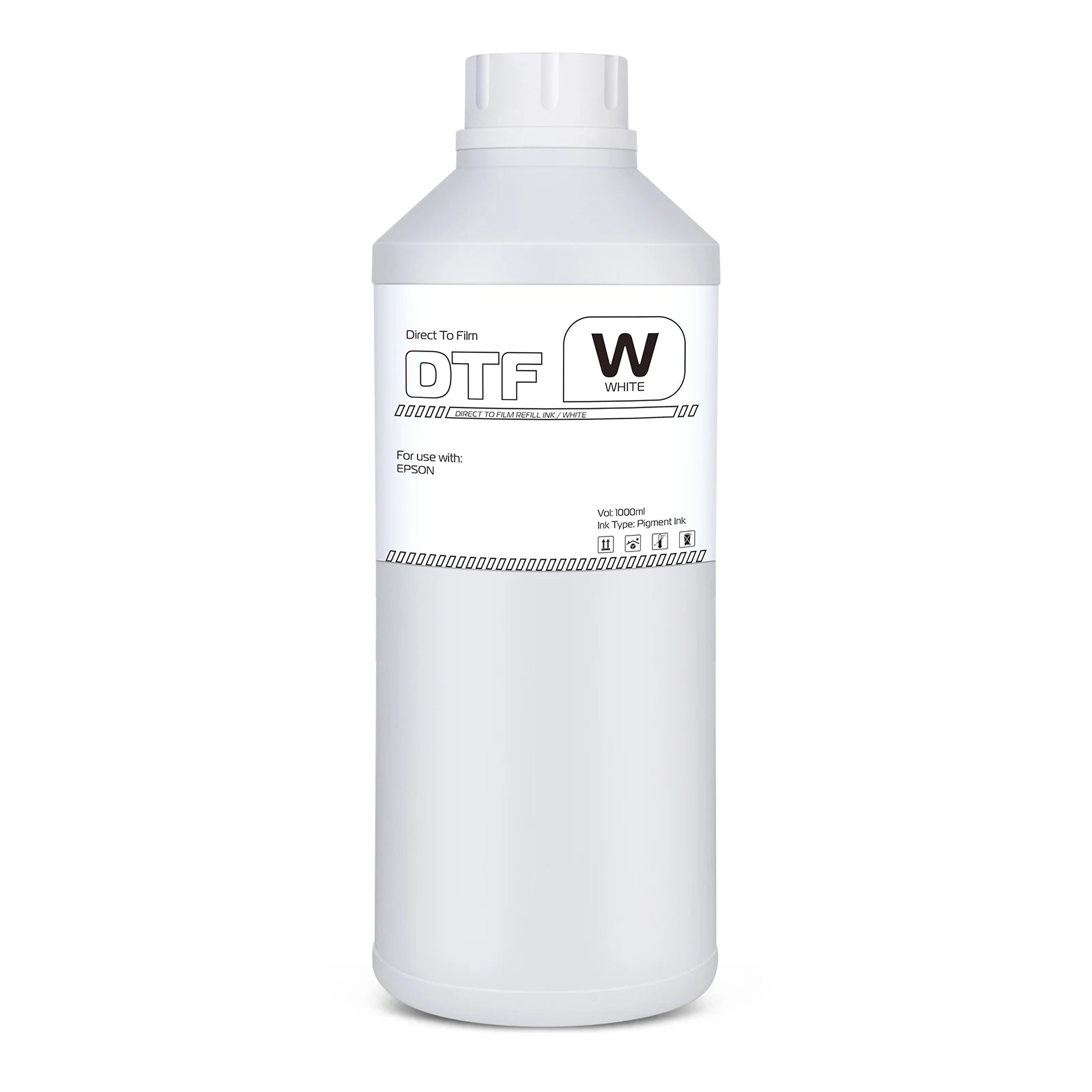 Winnerjet Digital Transfer Printing Pigment White Ink Pet Film Printer 1000MML Dtf Ink for Eposn L1800 I3200 4720 Xp600 Printer