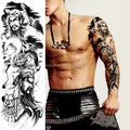 Top Quality Non-Toxic Long Lasting Men Women Waterproof Body Temporary Tattoo Sticker Full Arm Tattoos