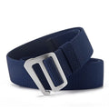 Men's Canvas Webbing Belt Outdoor Elastic Belt Aluminum Buckle Versatile Adjustable Nylon Woven Belt