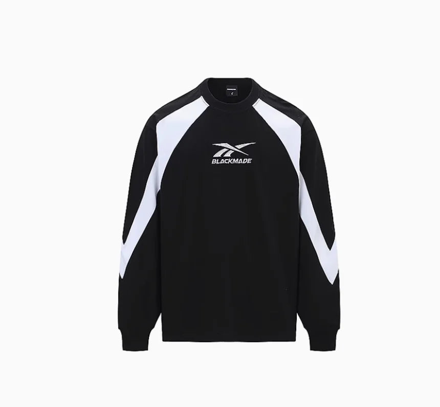 Autumn Spring Unisex Black White Color Comfortable Breathable Pullover Men Cotton Loose Hip Hop Street Style Long Sleeve