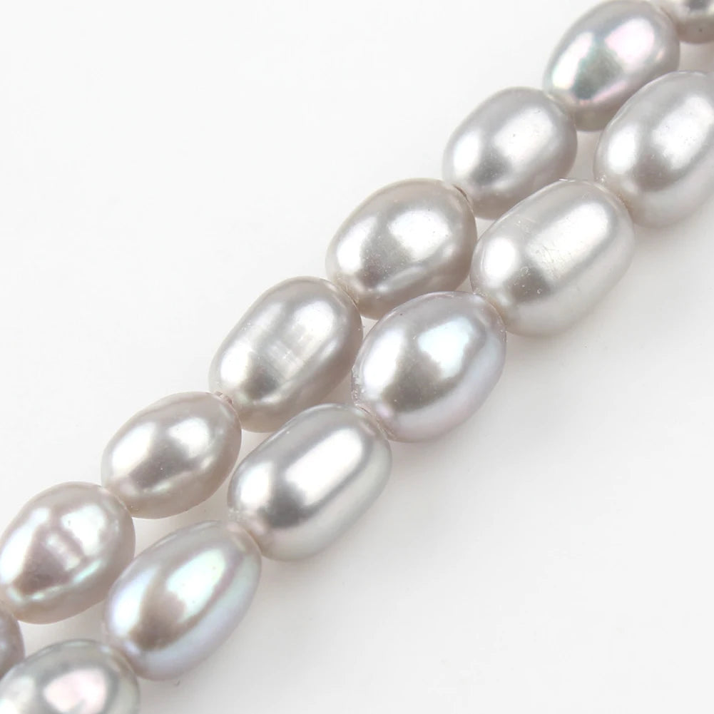 Wholesale Natural 4*5MM Grey round Freshwater Pearl Loose Beads for DIY Jewelry Making MegaBDM