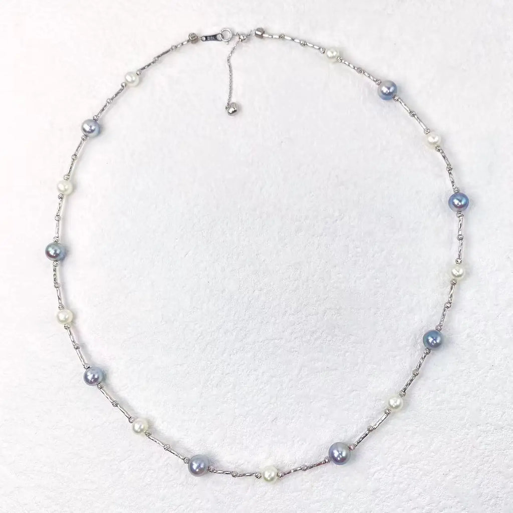 Signature Premium 18k Solid Gold Luxury AAAAA Grade White Akoya Pearl Customizable Women's Choker Custom
