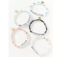 Zooying Custom Logo DIY Word Beaded Bracelets Colorful Change Letter Bracelets for Women and Men for Valentine's Day