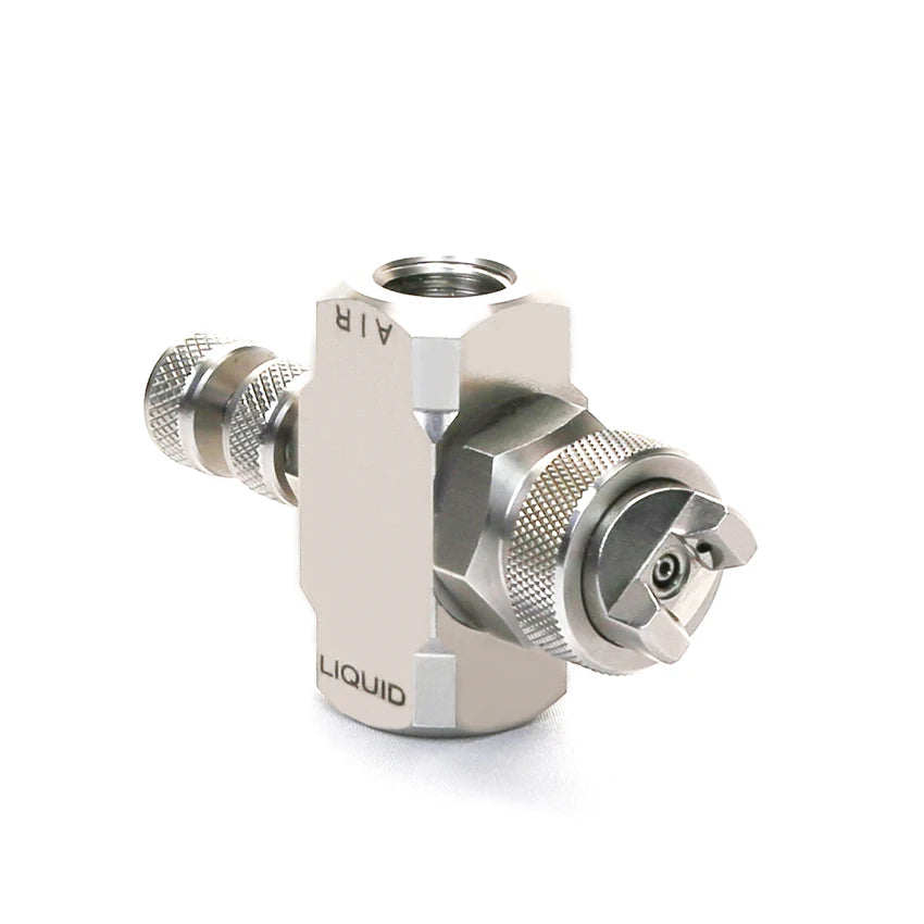 Stainless Steel SUE15A Flat Fan External Mix Pressure air Atomizing Nozzle Spray