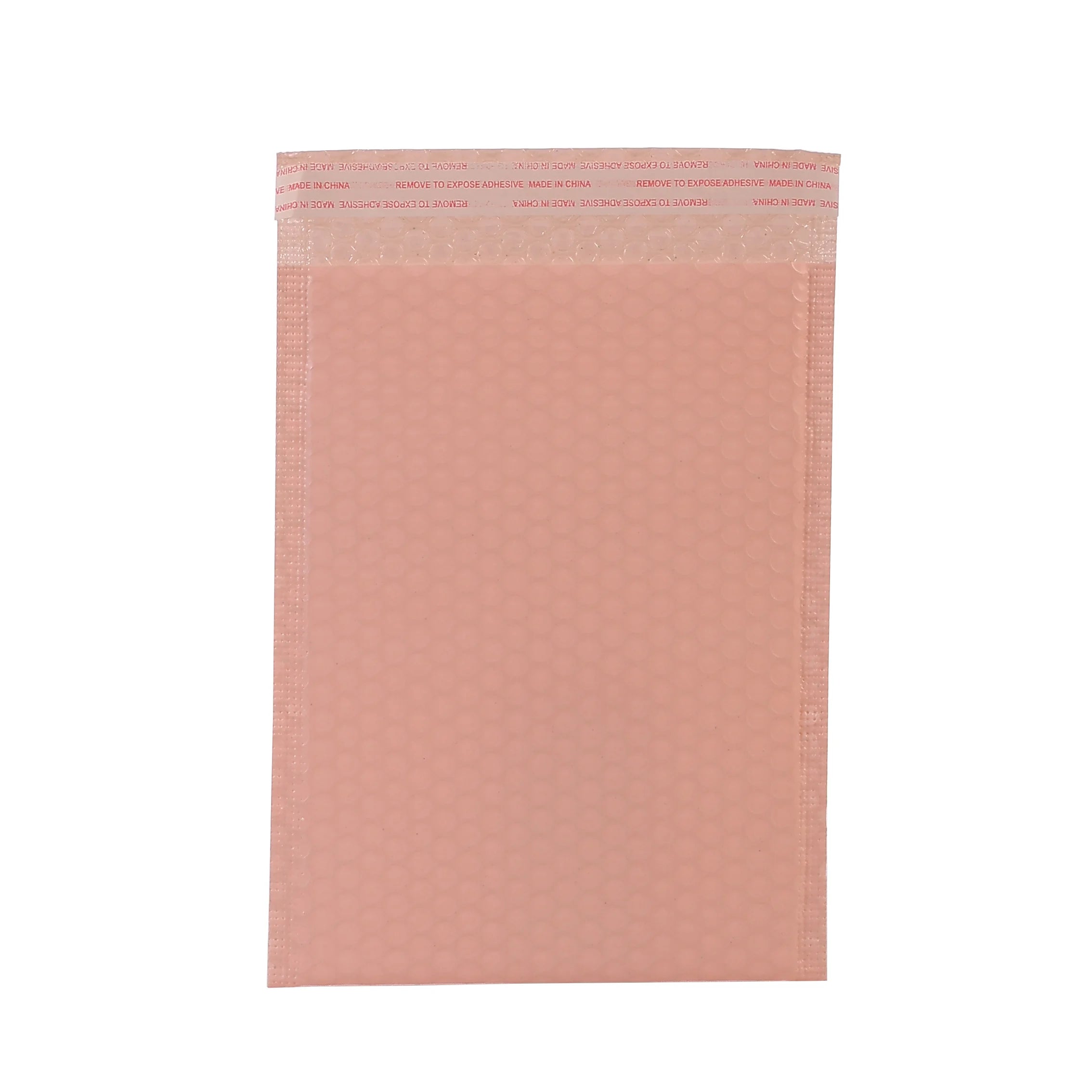Custom Pink Kraft Paper Bubble Mailer Durable Courier Shipping Bag with Own Logo for Cloth Stock Size Bubble Envelope