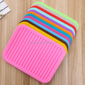Hot Seller 2021 Kitchen Accessories Rectangle Shape Silicone Heat Resistant Pan Pads Table Mat Silicone Place Mat