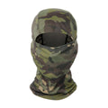 Customize Logo Green Camouflage Ski Mask Polyester Full Face Balaclava One Hole Mask