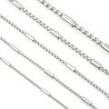 Hot Sales Hip Hop Necklace Bracelet for Men Women 3D Charms Stainless Steel Chain Jewelry Making Accessories Jewelry Findings