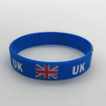 Darklight 2020 Celebrating Brexit New Design Fashion UK Country Flag Silicone Bracelet Screen Printed 202/180/160/150*12*2mm