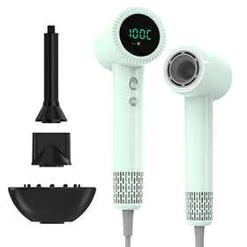 Five Plus Mini High Speed Ionic BLDC Hairdryer 1600W Portable Blow Dryer Professional Hair Dryer with Nozzle Diffuser
