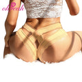 Ohyeah Hot Sale Floral Lace Bandage Hollow Out See Through Sexy Panties Plus Size Adult Women Underwear