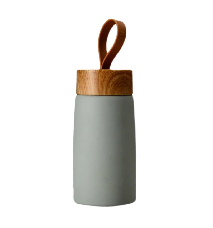 Thermal Coffee Cup Portable Travel Insulated 304 Stainless Steel Tumbler Mini Vacuum Water Bottle with Handle