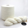 Lotus Yarns Brushed Cashmerino Natural Fiber Cashmere Merino Blended Natural White Fluffy Hand Knitting Yarn for Hand Dye