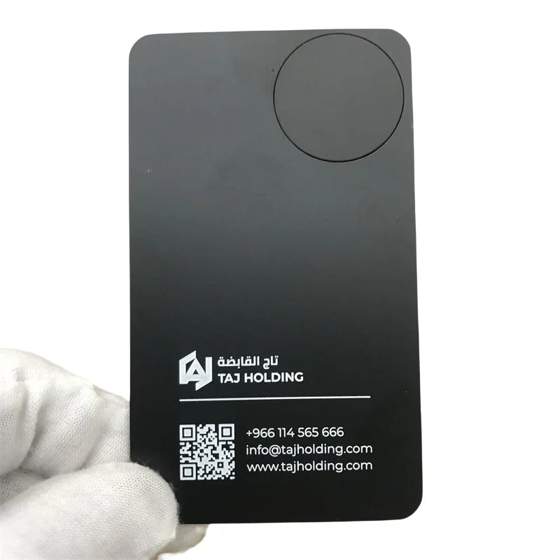 Factory Price Matte Black Fast Reading Metal NFC QR Code Card Personalized Blank NFC Business Metal Card