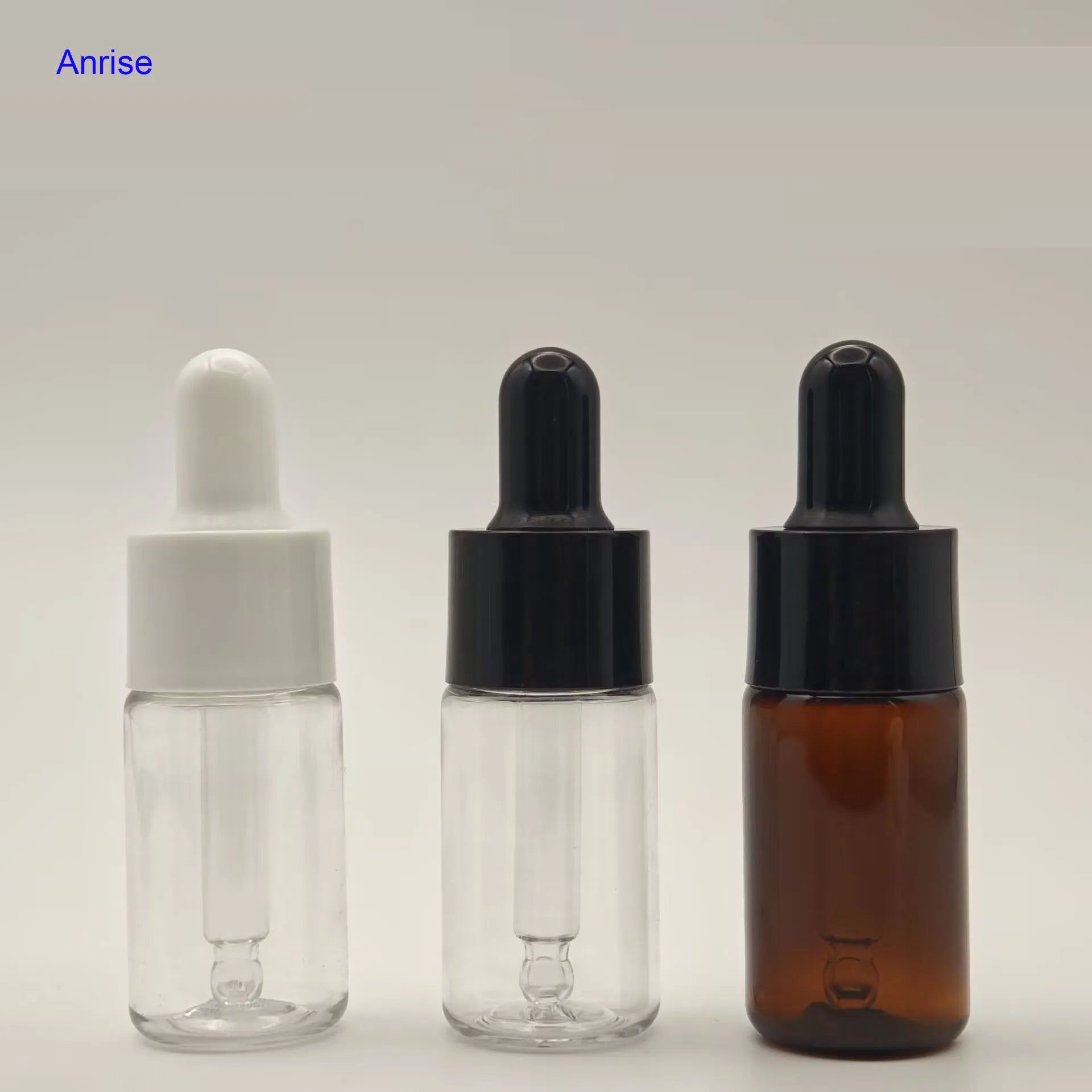 10ml 15ml 30ml Empty PET Amber Clear Plastic Essential Oil Dropper Bottles