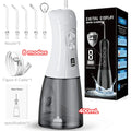 Portable 400ML Cordless Electric Toothbrush & Gum Cleaner 8-Mode for Oral Irrigator with USB Power for Household & RV Use